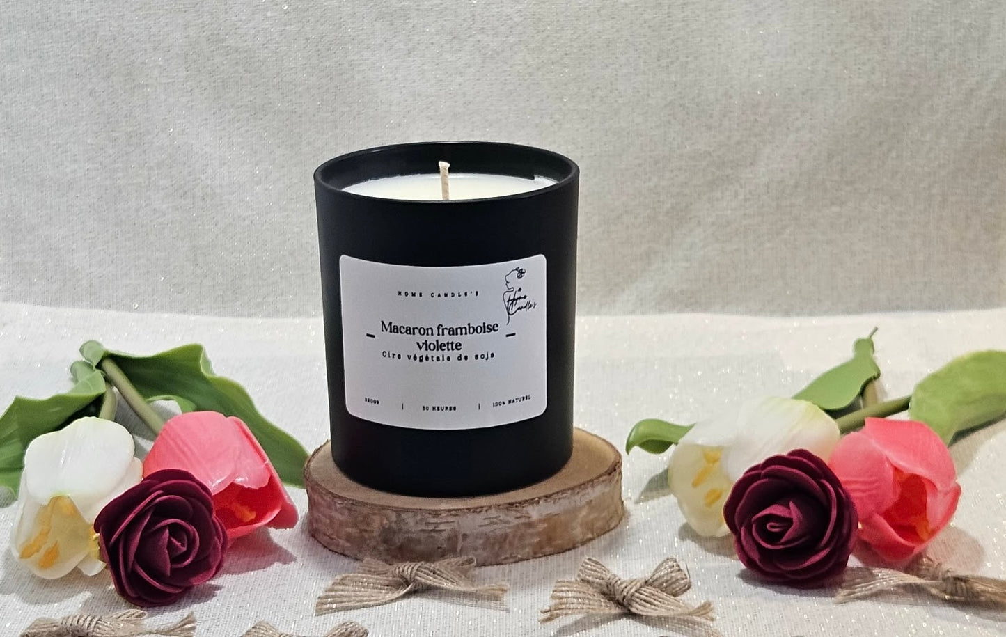 Macaron framboise violette