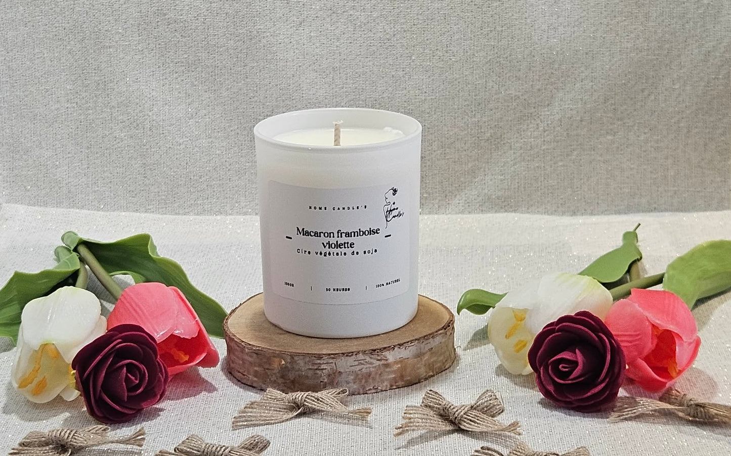Macaron framboise violette