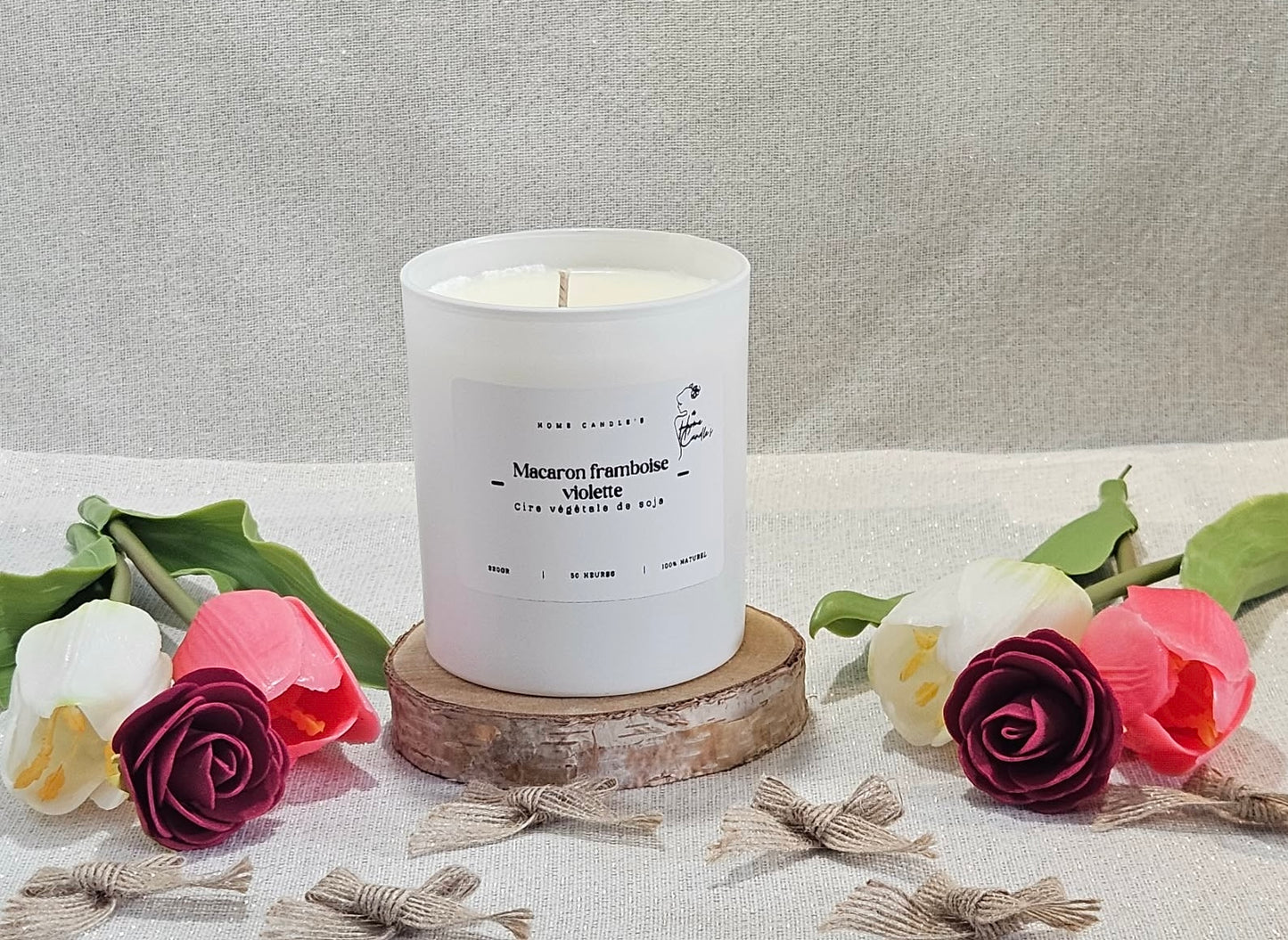 Macaron framboise violette