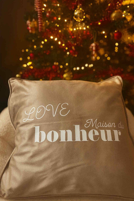 Coussin maison du bonheur