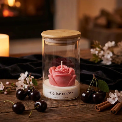 Bougie rose parfumé