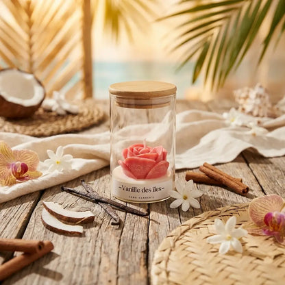 Bougie rose parfumé