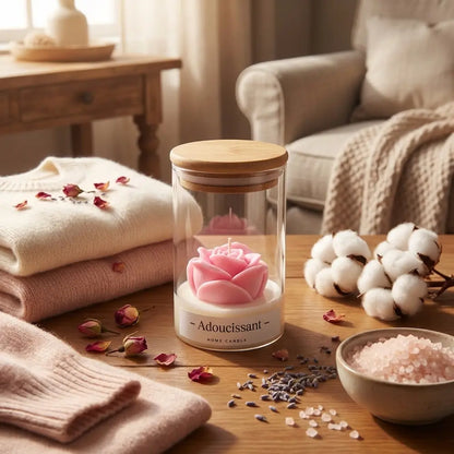 Bougie rose parfumé